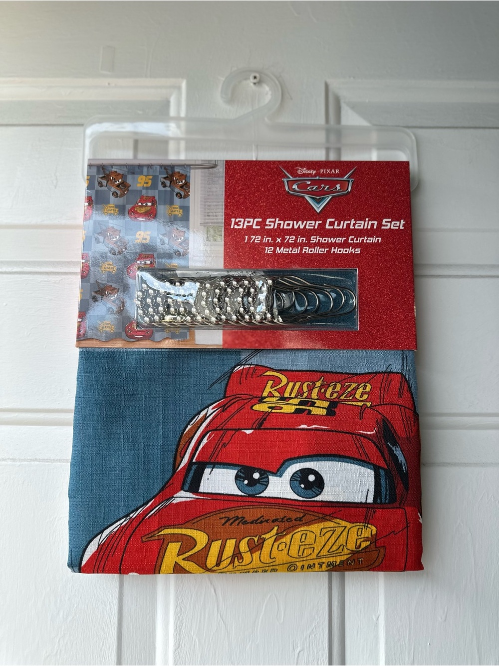 Lightning Mcqueen Shower Curtain Set
